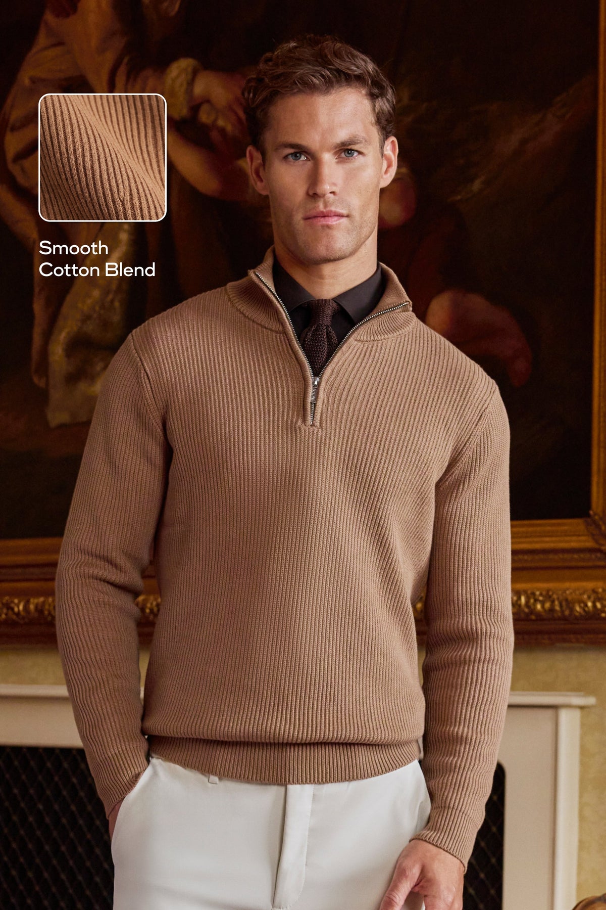 The Marcello Quarter Zip Sweater