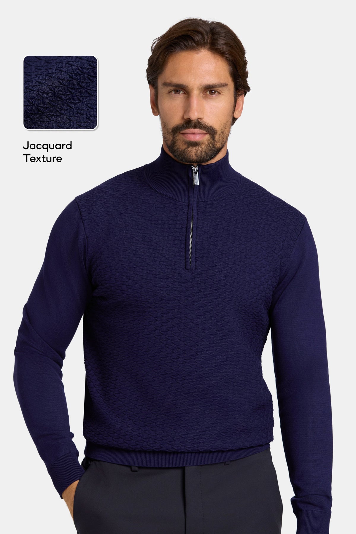 The Marcello Quarter Zip Sweater